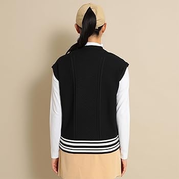 キャロウェイ　エックスシリーズ　ローゲージ　ニットベスト　ウール50% ボーダー Callaway キャロウェイ ピンタックロゴ ニットベスト ゴルフ